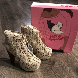 ✨JEFFREY CAMPBELL LACE LITA BOOTS✨